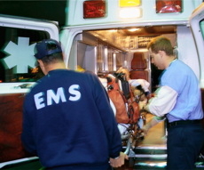 Loading Sudden Cardiac Arrest Victim in Ambulance
